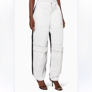 Nwt Demin Alexander wang pack mix hybrid cargo wide leg in white pant size 27